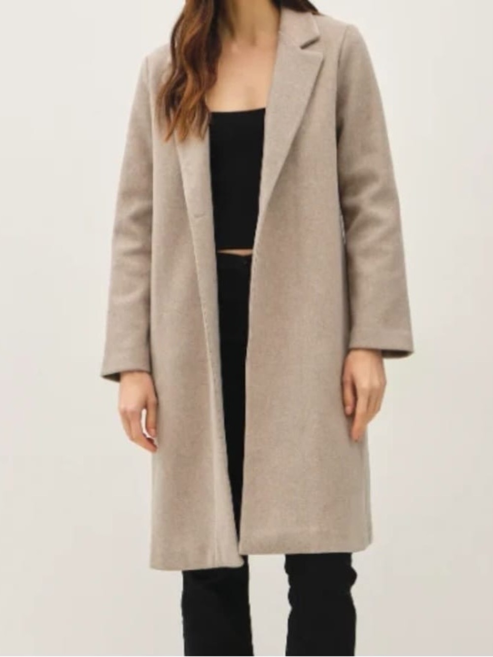 Zara Long Light Beige Trench Coat